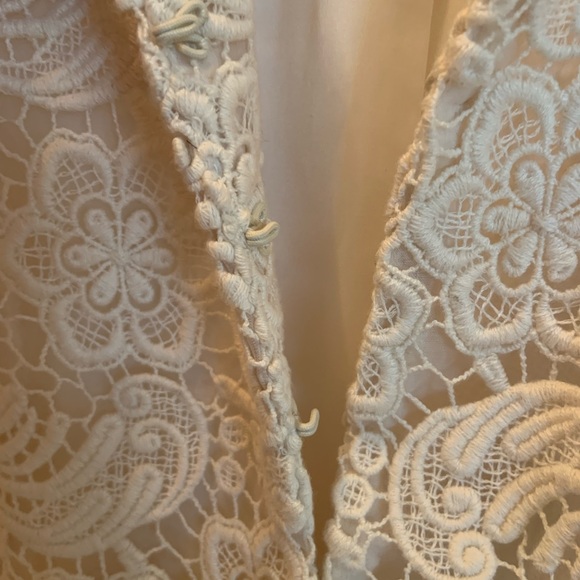 Alice+Olivia Cream Lace Jacket NWT Size M - Picture 4 of 9